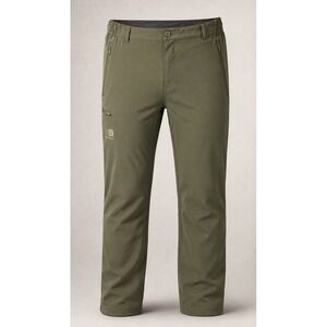 Karrimor Mens Pants 3XL Olive Stretch Hiking Travel Outdoor Zip Pocket 43x30